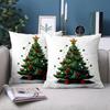 1 Pieces Christmas Tree Pattern Decorative Cushion Pillow Polyester pillowcase, sofa decorative cushion cov Headboard Pillow