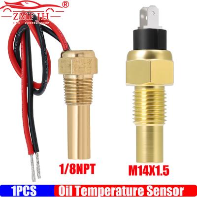ZMFJH 1 шт. Датчик температуры масла 1/8NPT, M14X1.5 Датчик температуры масла для Универсального указателя температуры масла Запасной датчик 10 мм