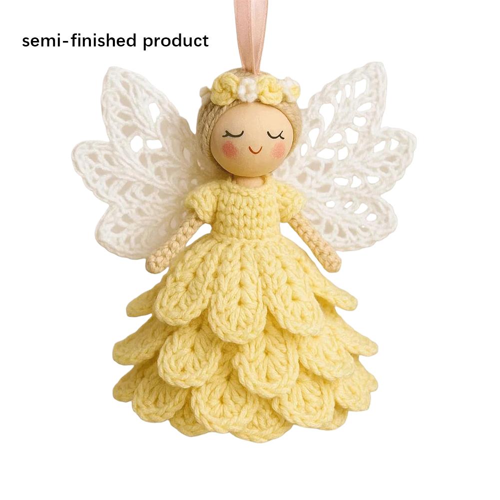 NEW DIY Crochet Angel Ornament Kit Handmade Crochet Materials Angel Ornament Set DIY Material Christmas Tree Hanging Crocheting