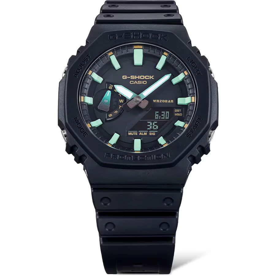 Casio G-shock Цифро-аналоговые мужские часы GA-2100RC-1A