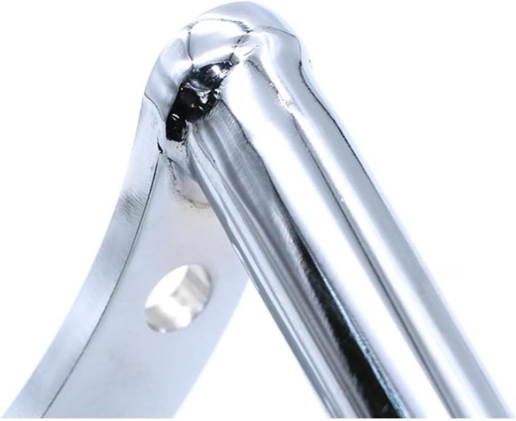 Vilom Motorcycle Handlebar 22/25mm Universal Bar Handle Fits Stainless Steel Resistant (22mm, Silver)