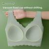 Women's Large Size Wireless Sports Bra: Minimizes Bust, Smooths Sides, Fixed One-Cup Vest Design