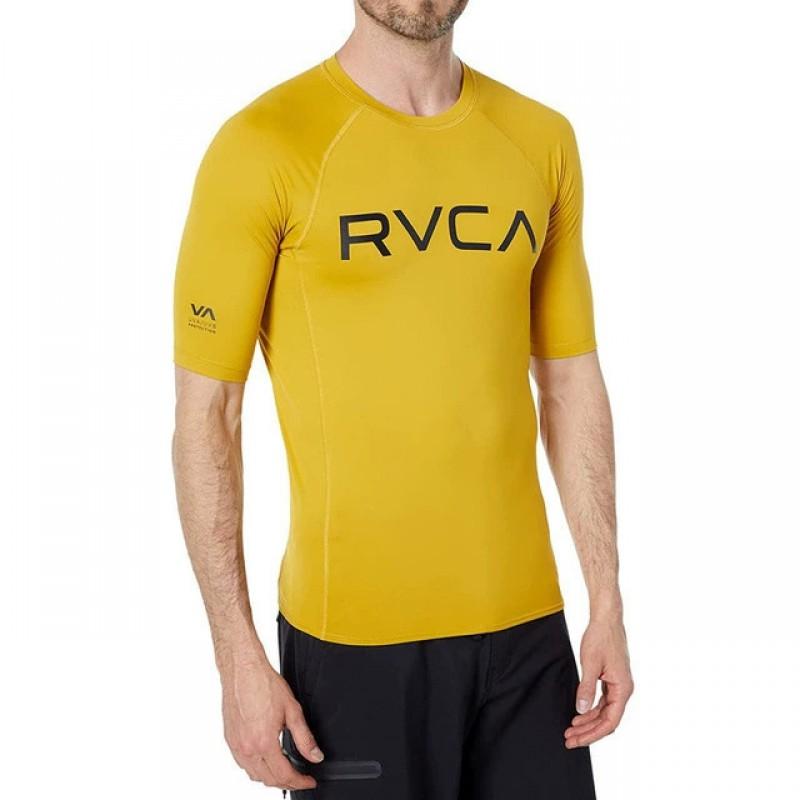 Мужская футболка с длинным рукавом RVCA для серфинга, плавания, дайвинга, с защитой от УФ-лучей UPF 50, быстросохнущая