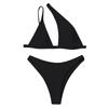 Women's Sexy And Fashionable Single Sided Solid Color Two-piece Bikini Swimsuit