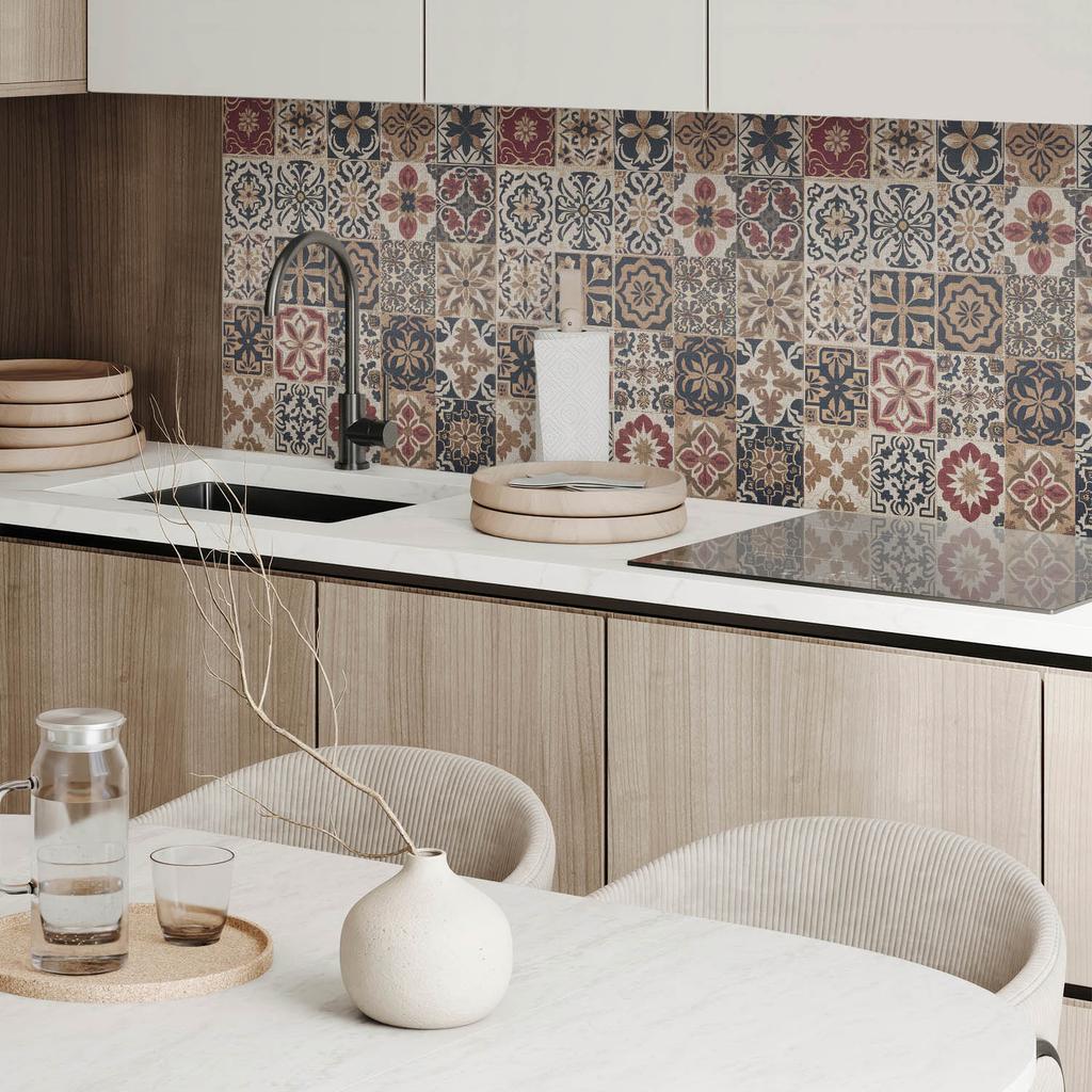 Self-adhesive Decoration with Graphics for Office or Study 100x50 cm Mosaic Patterns in Arrangement