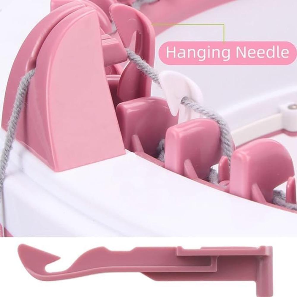 White Knitting Machine Plastic Knitting Accessories Replacement Needles Sentro Knitting Machine