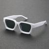 1Pc Unisex Plastic Square Frame Sunglasses For Street Photography Outdoor Activities Summer Beach Vacation Travel