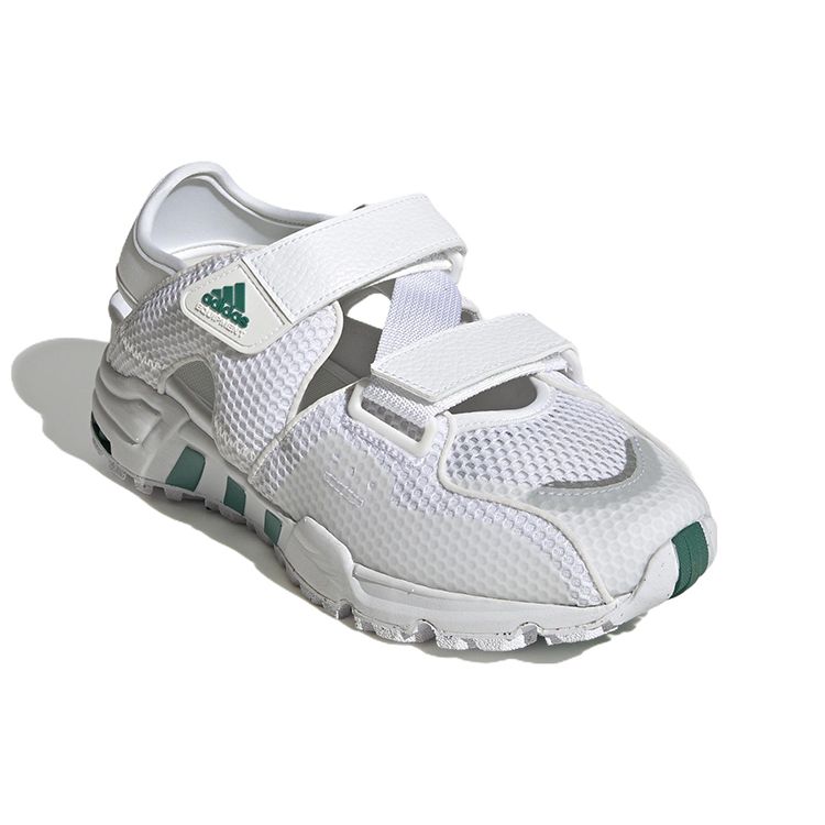 adidas EQT93 Sandal Cloud Бело-зеленые кроссовки унисекс Off-White GZ7199