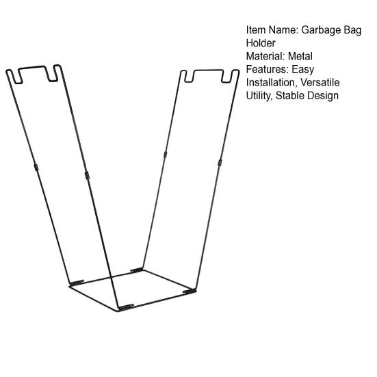 Подставка для держателя мешка для листьев, конструкция, уменьшающая проливание, наружная металлическая рама для мешка для мусора, складная