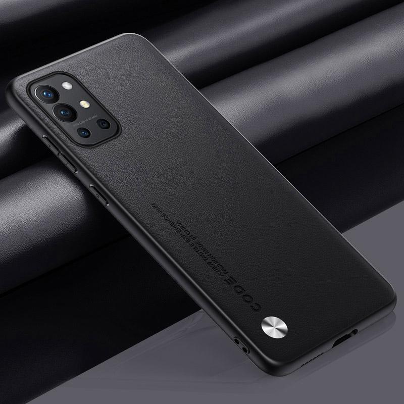 Luxury PU Leather Case For OnePlus 9R 9 R OnePlus9 R Back Cover Matte Silicone Phone Case For OnePlus 9 Pro 9Pro One Plus 9 Pro