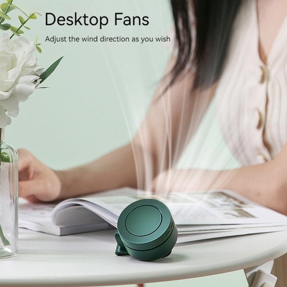 1/2 шт. Мини-вентилятор с клипсой 3 скорости ветра Портативные вентиляторы с клипсой на пояс Безлопастной персональный вентилятор для тела 900 мАч Беспроводные электрические циркуляторы воздуха