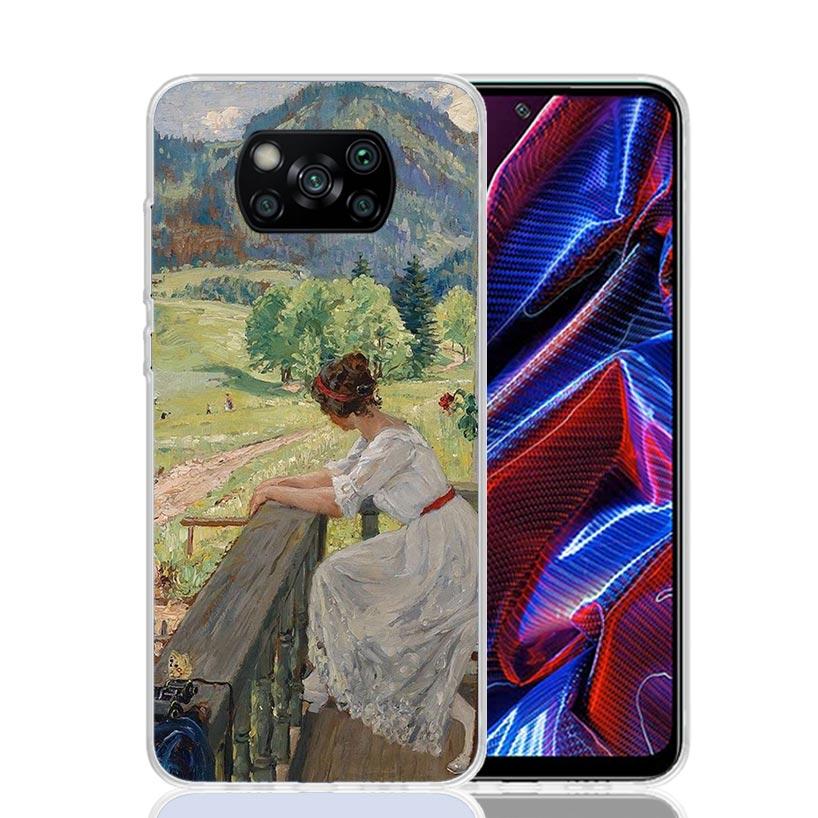Claude Monet Garden Lotus Bridge Case Phone Cover for Xiaomi Mi 11T 12T 10T 9T Pro 11i 12X 13 12 11 10 9 8 Lite 6X 5X A3 A2 Tren