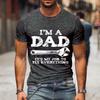 Я папа Футболка Мужская Винтажная Футболка с Гаечным Ключом Это Моя Работа Все Исправлять Принт Футболка с Коротким Рукавом Повседневная Уличная Одежда Camisete
