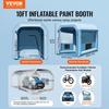 Inflatable Paint Booth, 9.8 x 8.2 x 8.2 ft Inflatable Spray Booth, with 550W Powerful Blower and Air Filter System, Portable Car Paint Booth for