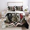 3D Skull Printing Bed Cover King Size Polyester Bed Clothes Design Soft  High Ranking Home Bedclothes