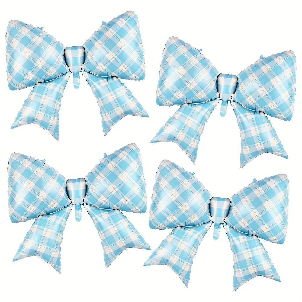 38inch Aluminum Foil Balloons with Bowknots, Pink, Blue, Red, and Gold Party Decoration Balloons, Perfect for Various Themed Events, Celebr