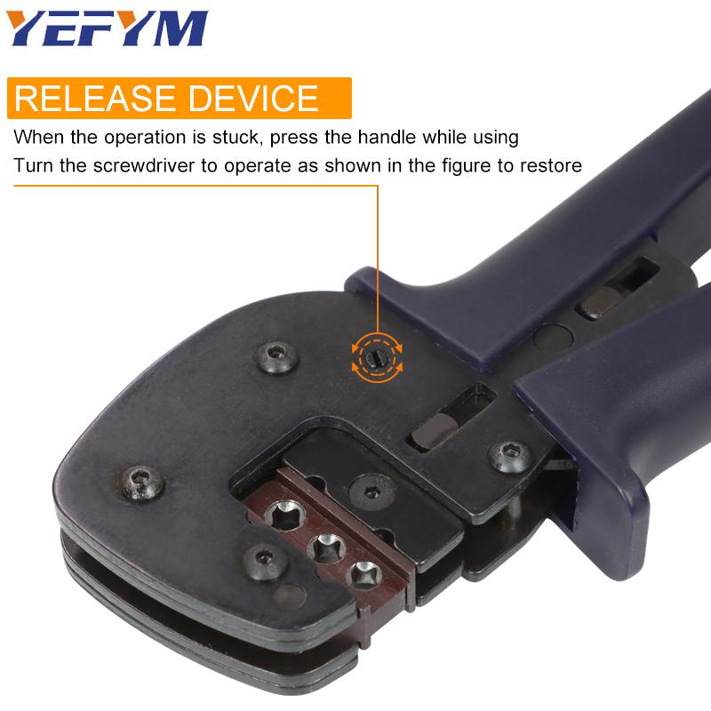 New Energy /Heavy-duty Starter Terminal Crimping Pliers YEP-4610 6-10mm²/11-7AWG Vertical Crimping Electrical YEFYM Tools