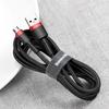 Baseus Cafule 2A 3M USB To Micro USB Cable (Black and Red)