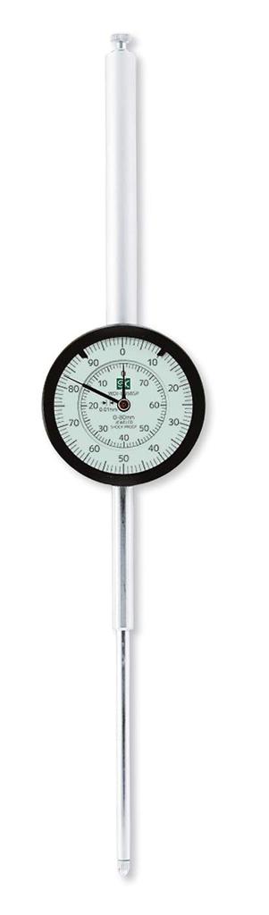 Niigata Seiki SK Dial Gauge Long Stroke Type Graduation 0-80mm 0.01mm WDI-8058SP