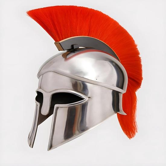 Wearable Ancient Greek Corinthian Helmet: 18 Gauge Steel, Cosplay LARP