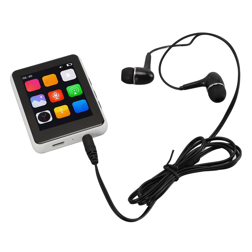 MP3-плеер 2,4-дюймовый сенсорный экран Bluetooth 5.0 HiFi звук FM-радио диктофон 128 ГБ