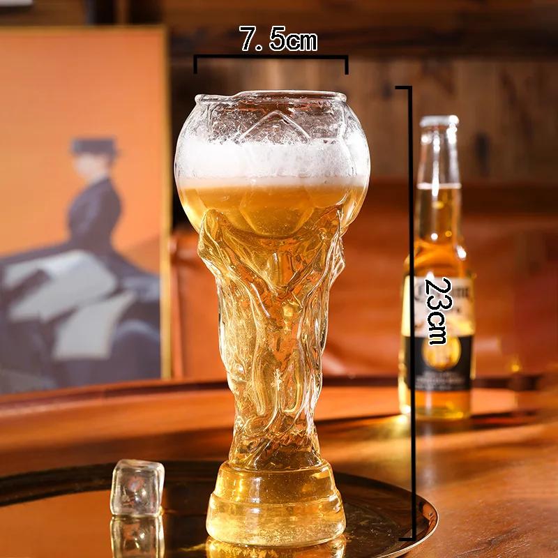 World Cup Beer Glass Creative 450 мл 600 мл 800 мл Кружка Hercules Mug Пивная кружка, стеклянный футбольный кубок, хрустальный бокал для вина, футбольный мир