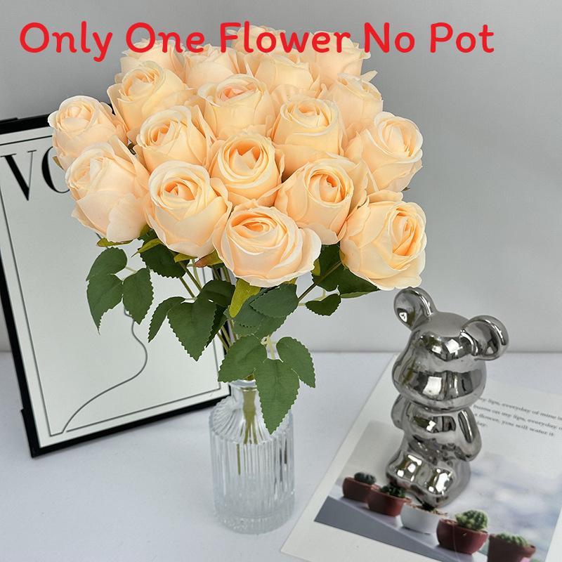 Цветок Роза Элегантный С Шелковистой Текстурой Для Свадебной Фотографии Декор Дом