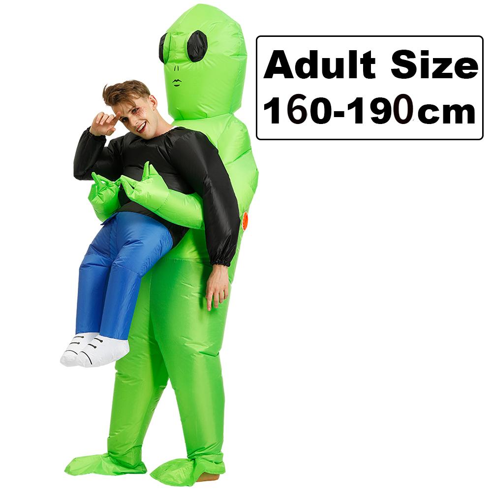 Adult and Kids Alien Inflatable Costume for Boys and Girls, Party Cosplay Funny Suit, Anime Fancy Dress Halloween Costume for Men and Women
