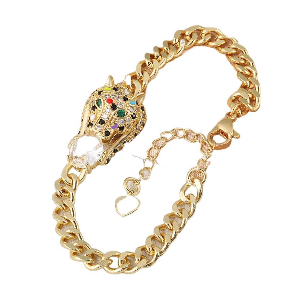 European and American Fashion Trend Hip-hop Leopard Bracelet