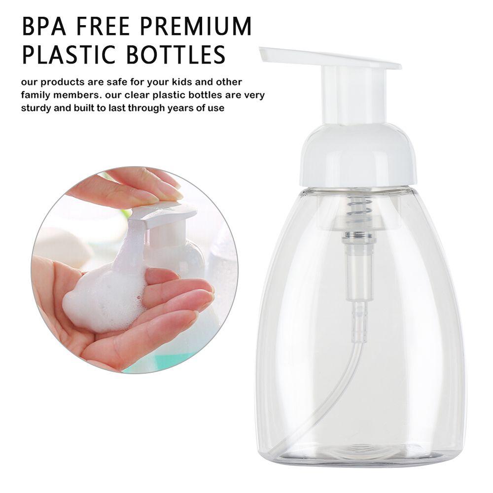 1pcs Useful Shampoo Shower Gel Plastic Soap Dispenser Pump Container Liquid Clear Foaming Bottle