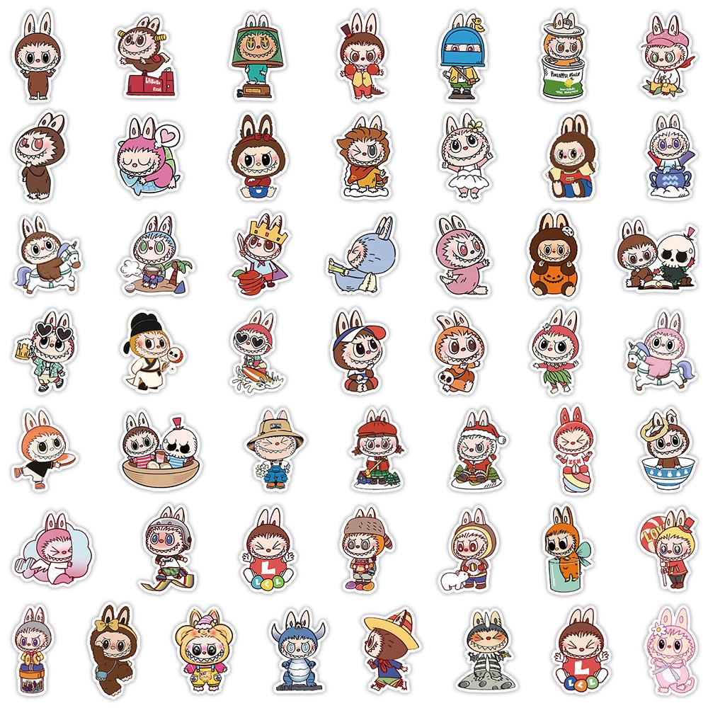 50 Cute Cartoon Graffiti Stickers - Waterproof Decorative Stickers for Water Bottles and Phones