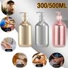 Electroplating Shampoo Bottle PET Press Type Lotion Empty Bottle Bathroom Shower Gel Large-Capacity Soap Dispenser