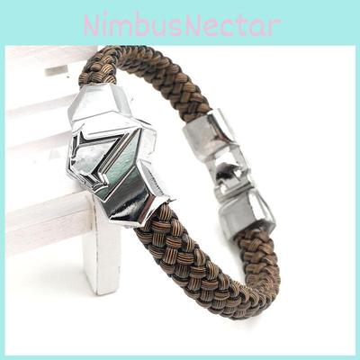 Браслет Наруто Аниме Ниндзя Лист Узор Покрытый Сплав Унисекс Украшение Подарок для Любителя Аниме Сувенир для Путешествий