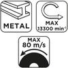 Tarcza szlifierska, korundowa do metalu 115 x 6.0 x 22.2 mm, 27 A24-R-BF, wypukła