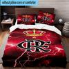 3pcs CR Flamengo Printed Bedding Set Duvet Cover Closure Includes 1 Duvet Cover & 2 Pillowcases Bedding Sets Home Decor Gifts
