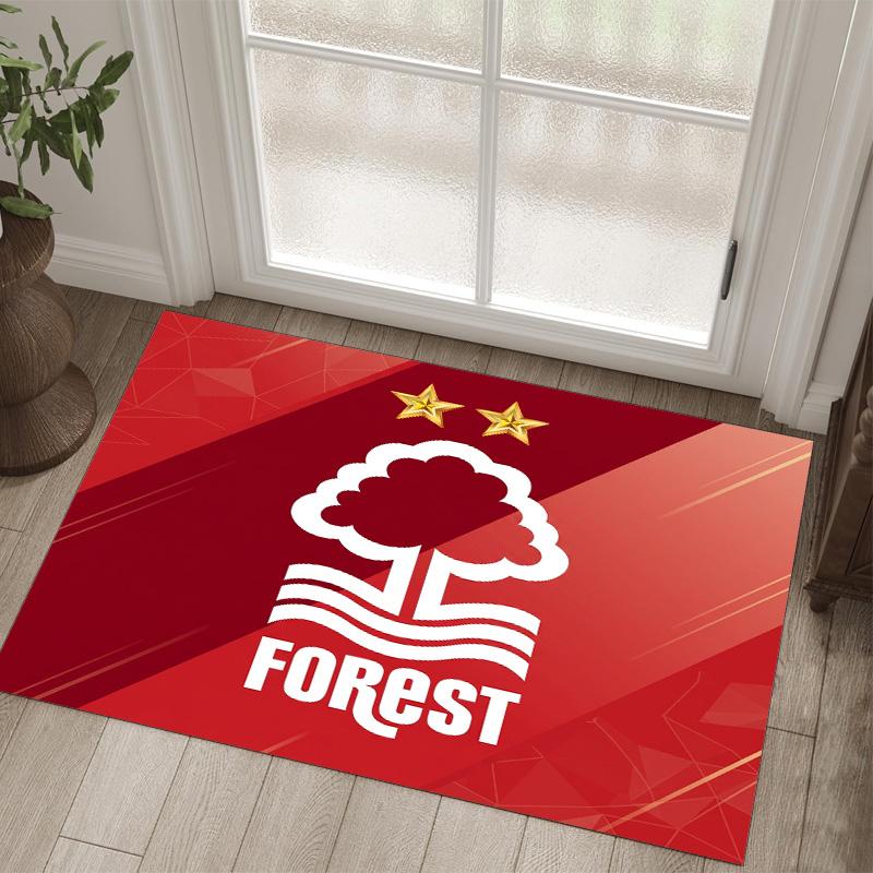 Nottingham Forest Design Crystal Velvet Carpet Cozy Non?Slip Printed Rug For Bedroom Living Room Entrance