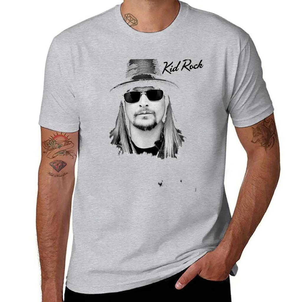 Kid Rock merch T-Shirt animal prinfor boys blacks new edition mens big and tall t shirts