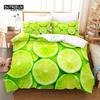 Яркий фруктовый комплект пододеяльника, Модный постельный комплект, Мягкий, удобный, дышащий пододеяльник, Для декора спальни, гостевой комнаты