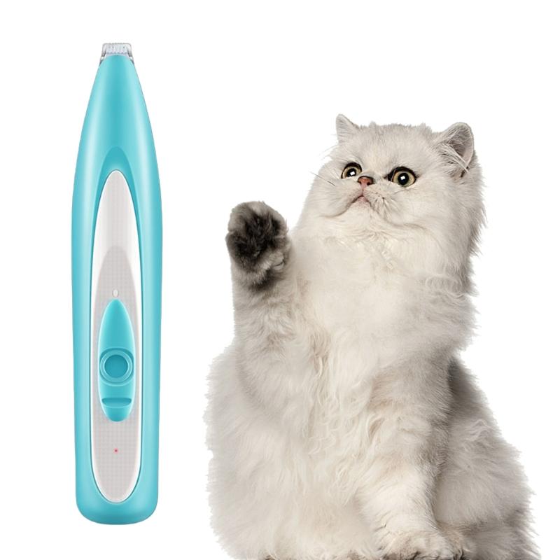 Cats Grooming Shaver with Light Low Noises USB Rechargeable Shaver Pet Hair Trimmers Set Dogs Cats