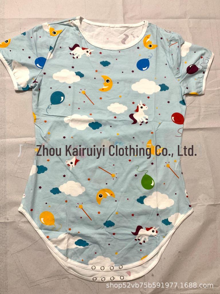 Короткий комбинезон-пижама для взрослых любителей подгузников (2023).