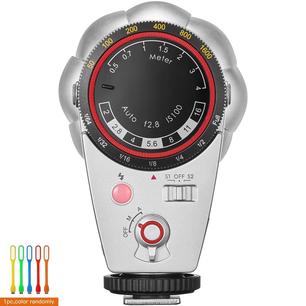 Godox Вспышка Lux Cadet Retro Camera GN10 с 7 уровнями мощности вспышки, оптическим контролем цветовой температуры CCT для камер Olympus, управление мощностью, S1/S2, 6200K±300K Sony, Fuji,