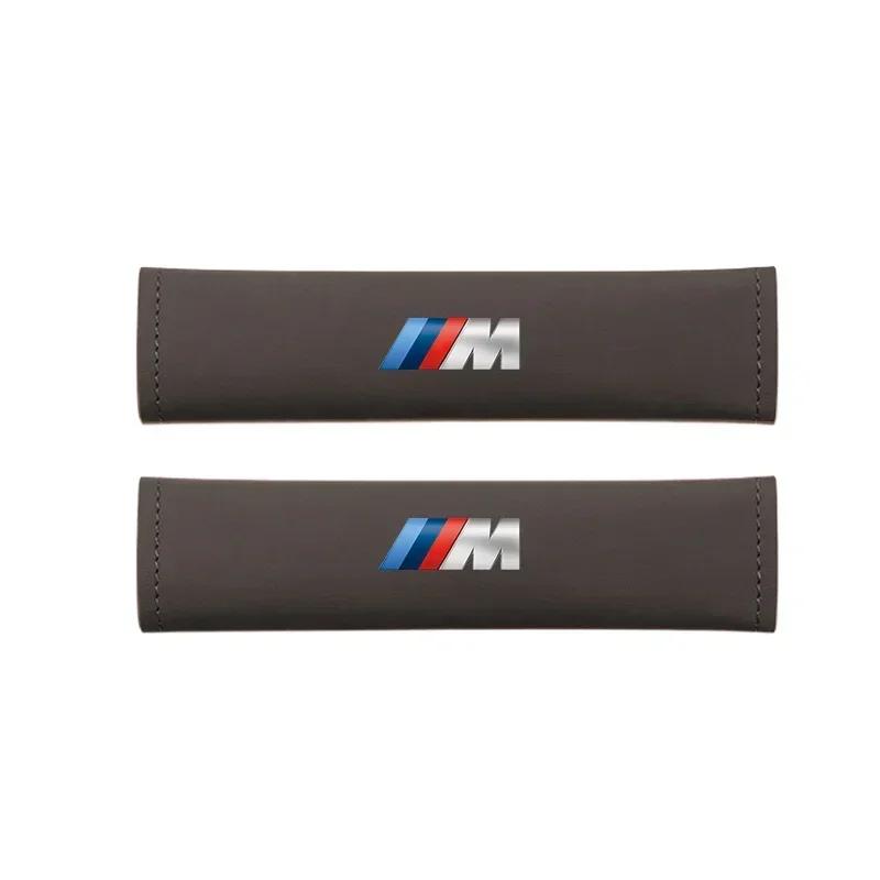 2026 Hot -Leather Car Seat Belt Cover Shoulder Protective Accessories For BMW E91 X5 E70 F11 E30 F31 X3 F25 E61 E83 X1 E53 E87 F40 F32 E7