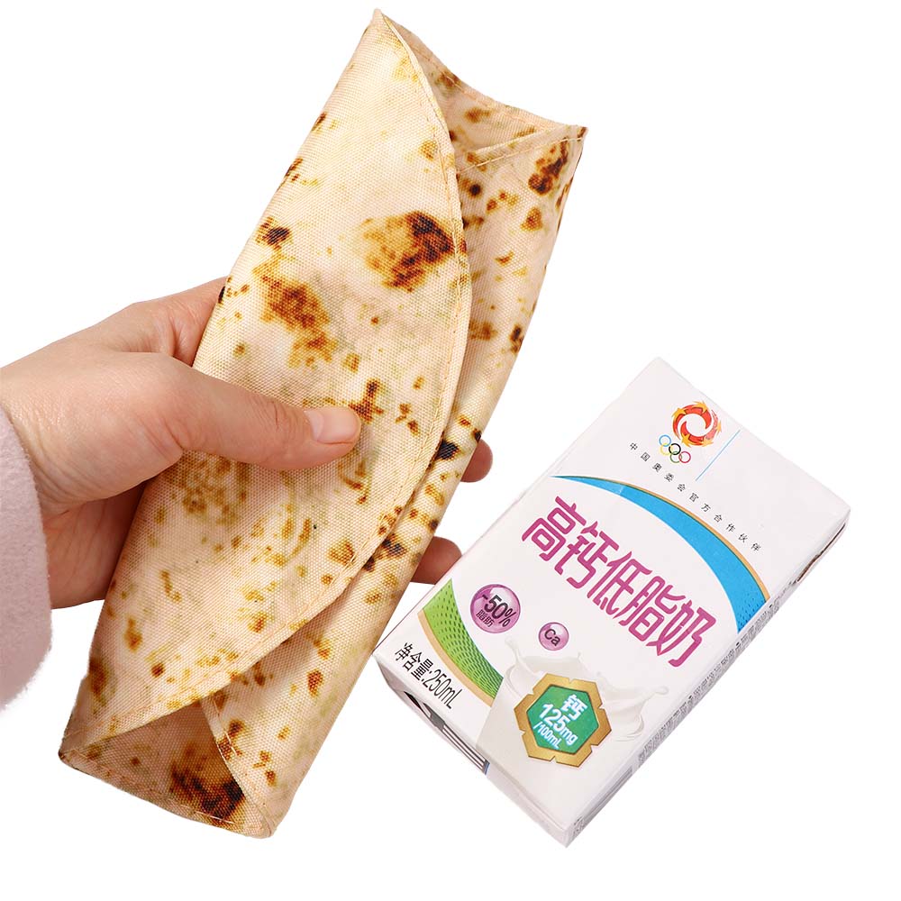 Bag School Goods Stationery Pancake Shape Pencil Cases Pancake Pencil Cases Pen Bag Pencil Box