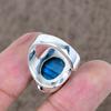 Labradorite Genstone Handmade 925 Sterling Silver Jewelry Ring Size 8 KKG-539