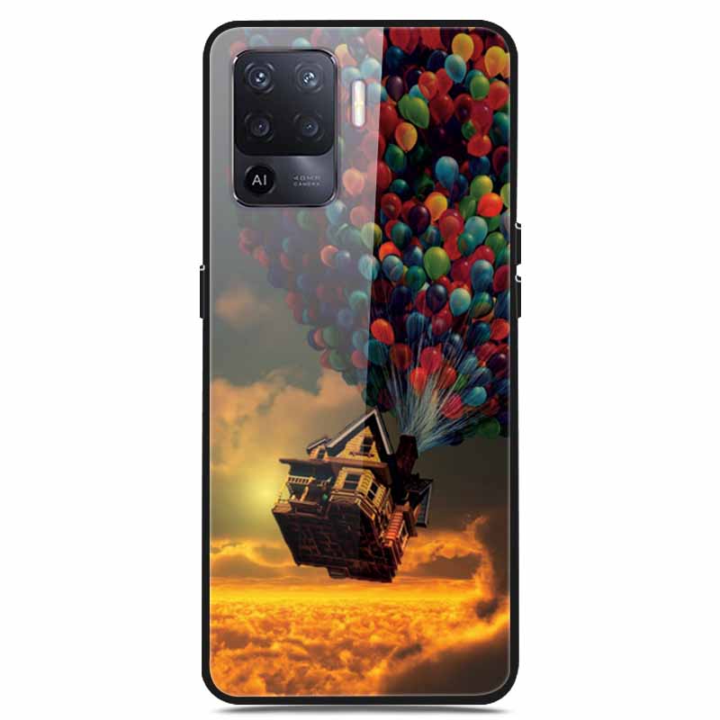 For OPPO Reno 5 Lite Case Luxury Tempered Glass Bumper for OppoA94 4G Phone Cover For OPPO a94 4G/ Reno5 Lite Glass Coque A94 4G