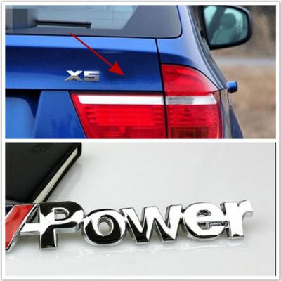 1 шт. M POWER логотип автомобиля задний багажник значок наклейка эмблема наклейка для M3 M5 X1 X3 X5 X6 E46 E39 E36