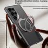 GKK For Samsung Galaxy S24 Ultra Magnetic Case Large Lens Cutout PU+TPU+PC Kickstand Phone Cover