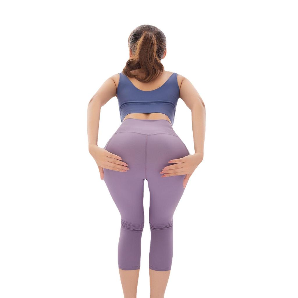 Женские леггинсы Cross-Border Sports: Облегающие штаны для йоги Peach-Lift, длина 7/8