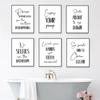 Bathroom Wall Art Decor Funny Bathroom Signs Posters and Prints Modern Minimalist Art Painting Wall Picture Toilet Decoration