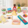 Play Food Set Ideal Gift Pretend Kitchen Toy Educational Tool for Kids Ages 3+